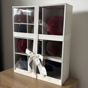 Studio McGee Holiday Ornament Set - Red, Green, Blue